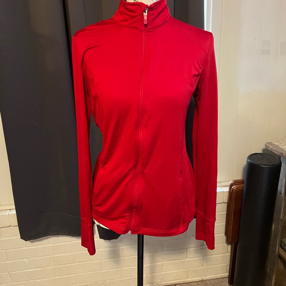 Danskin Women's Vibrant Red Zip-Up Jacket
